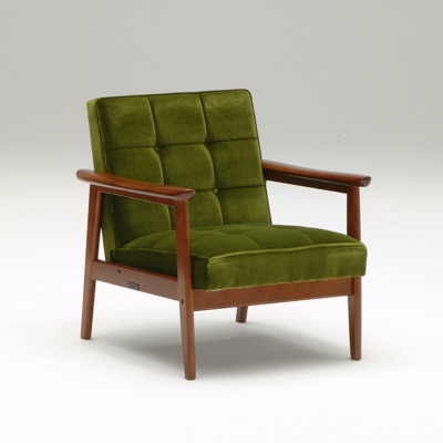 カリモク60 Kチェア 1シーター モケットグリーン