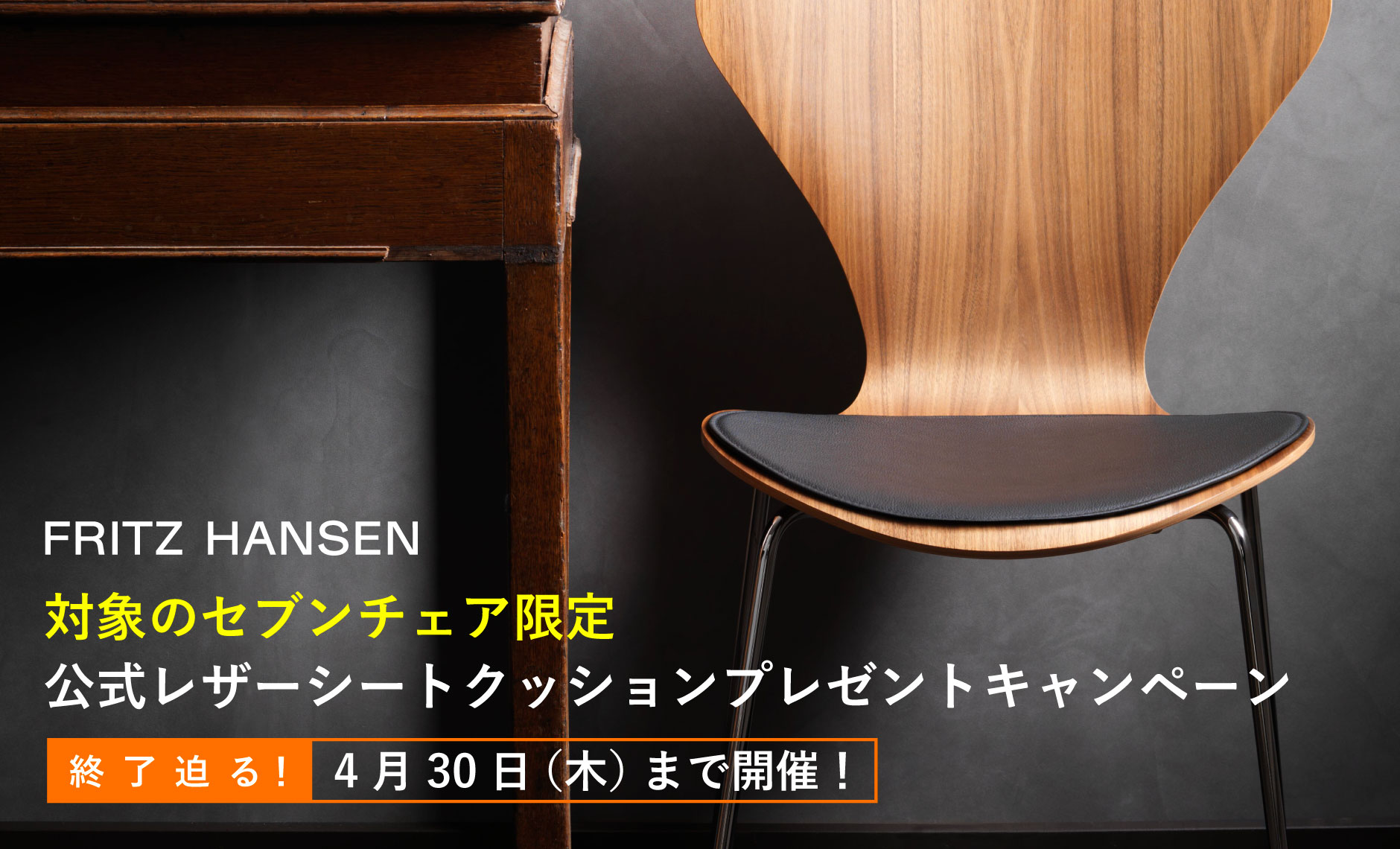 フリッツ・ハンセン（FRITZ HANSEN）レザーシートクッションプレゼント