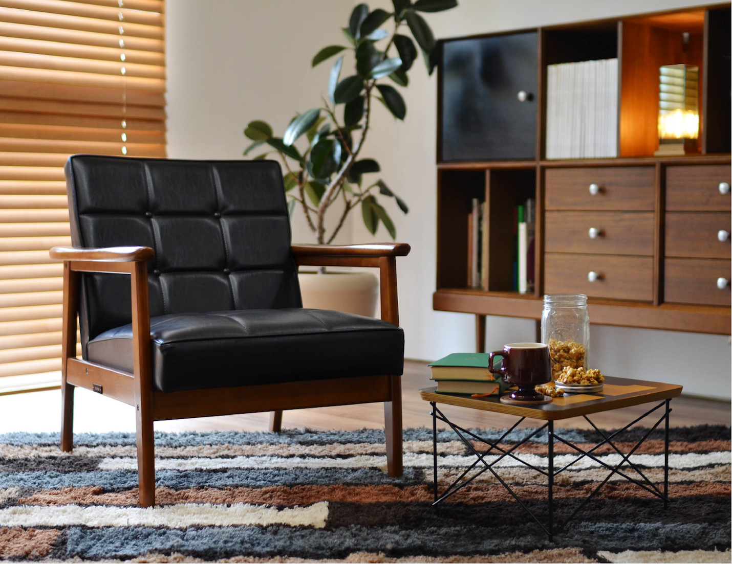 カリモク60 Kチェア 1シーター スタンダードブラック