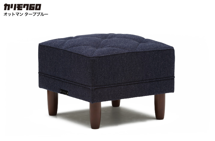 カリモク60 オットマン タープブルー