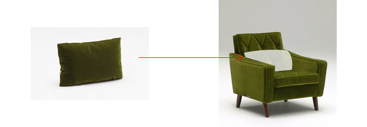 カリモク60 ハーフクッション ロビーチェア用