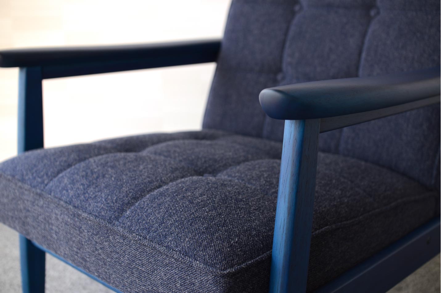Kチェア ブルーブルーのアーム