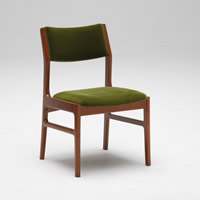 カリモク60+ アームレスダイニングチェア モケットグリーン