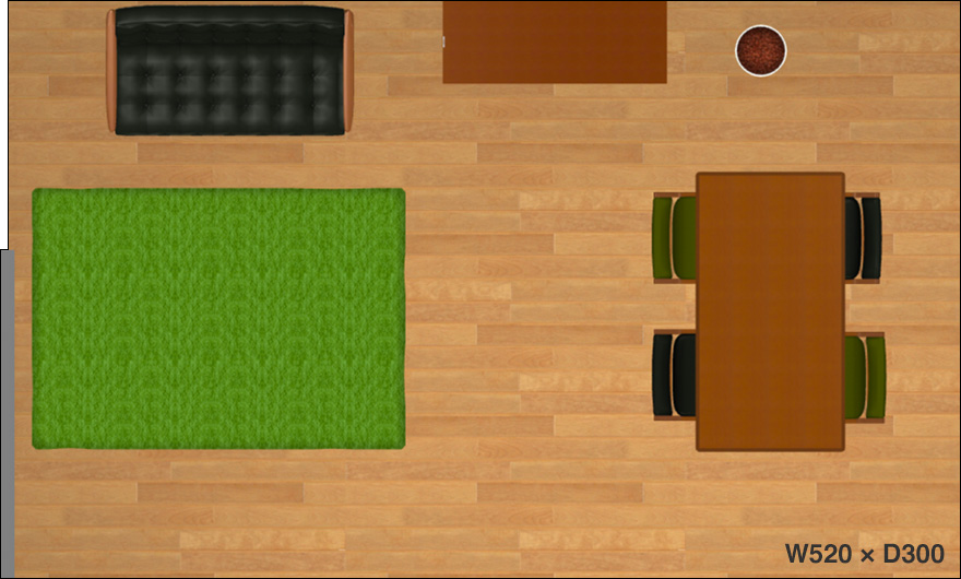 カリモク60 ダイニング徹底解明 -四人家族で使うダイニングセットの見取り図-