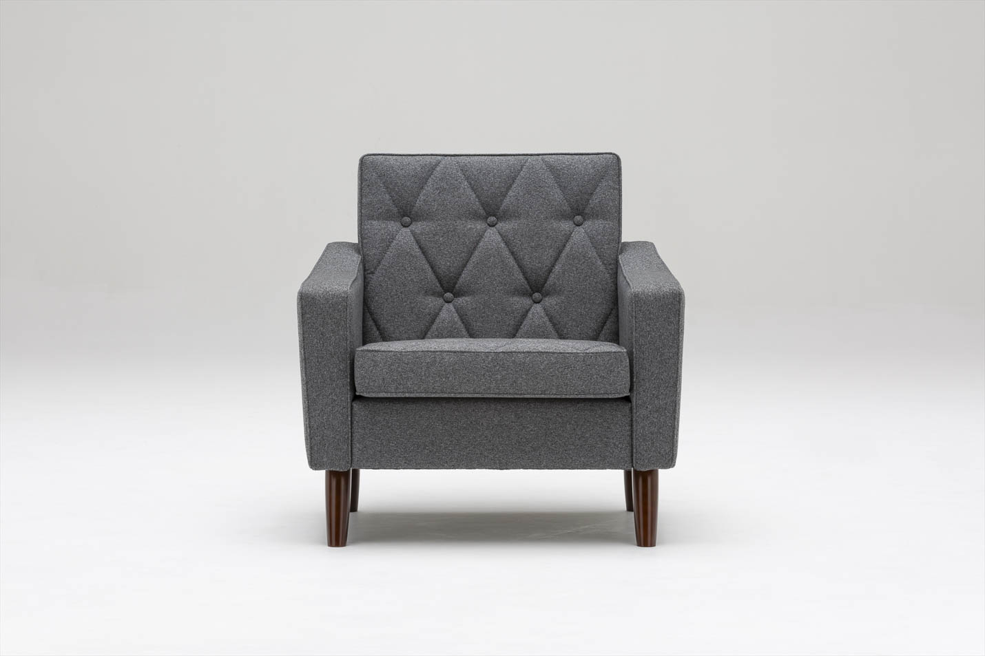 カリモク60 ロビーチェア1シーター セラムダークグレー