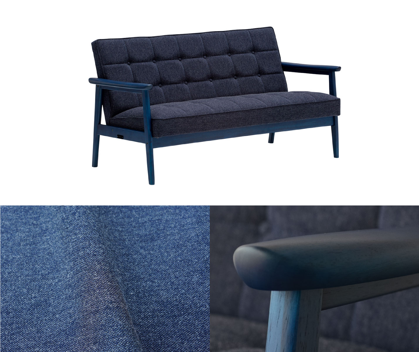 カリモク60 Kチェア ブルーブルー