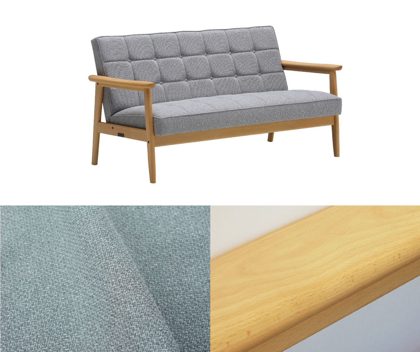 カリモク60 Kチェア ミストグレー