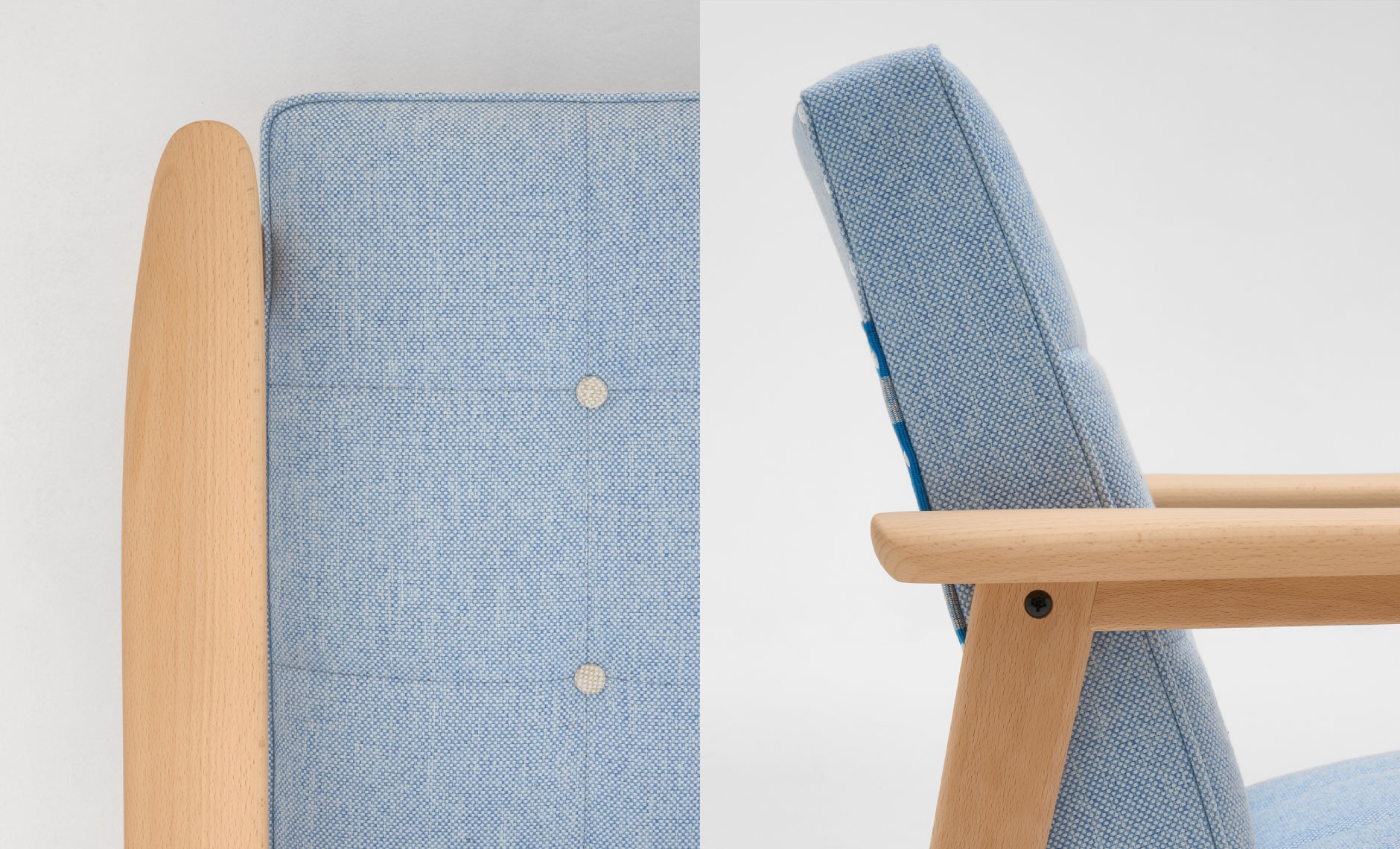 カリモク60Kチェア 八重山みんさーディテール