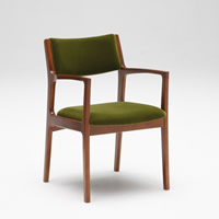 カリモク60+ ダイニングチェア モケットグリーン