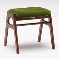 カリモク60+ スタッキングスツール モケットグリーン