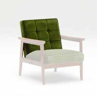 カリモク60 Kチェア 1シーター モケットグリーン用背もたれ