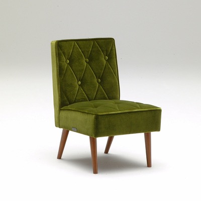 カリモク60 カフェチェア モケットグリーン