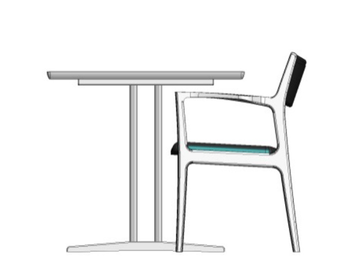 カリモク60+ ダイニングテーブルT 1500 使わない時も収納できる