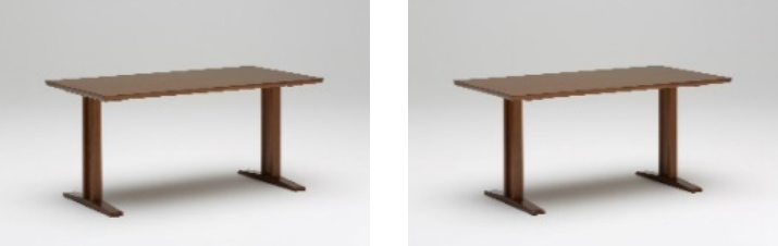 カリモク60+ ダイニングテーブルT 1500の足の組み替え