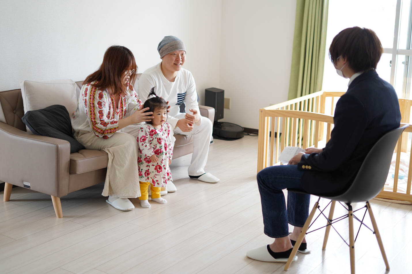 親御さんが遊びにいらしているようです