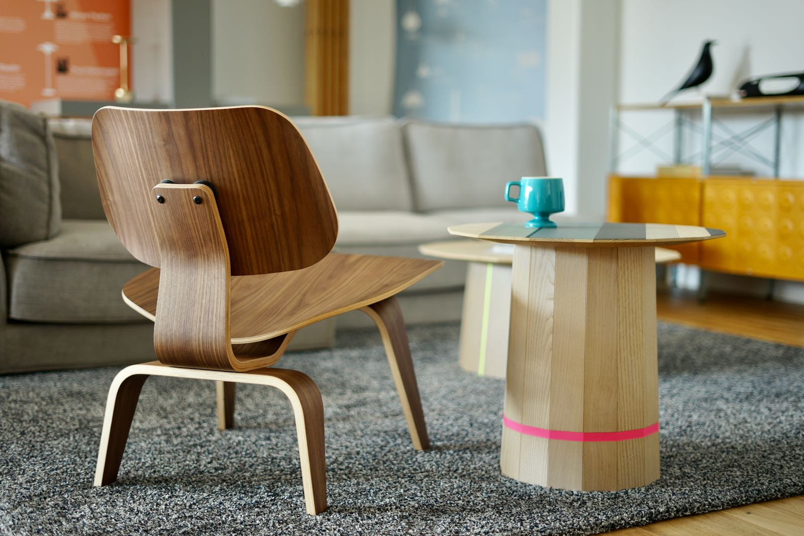 イームズLCWウォールナット