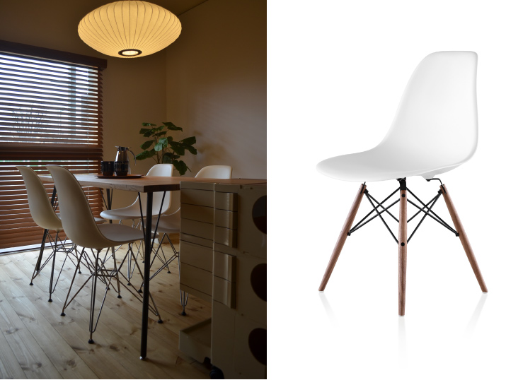 ハーマンミラー（hermanmiller）イームズチェアのダイニングセット