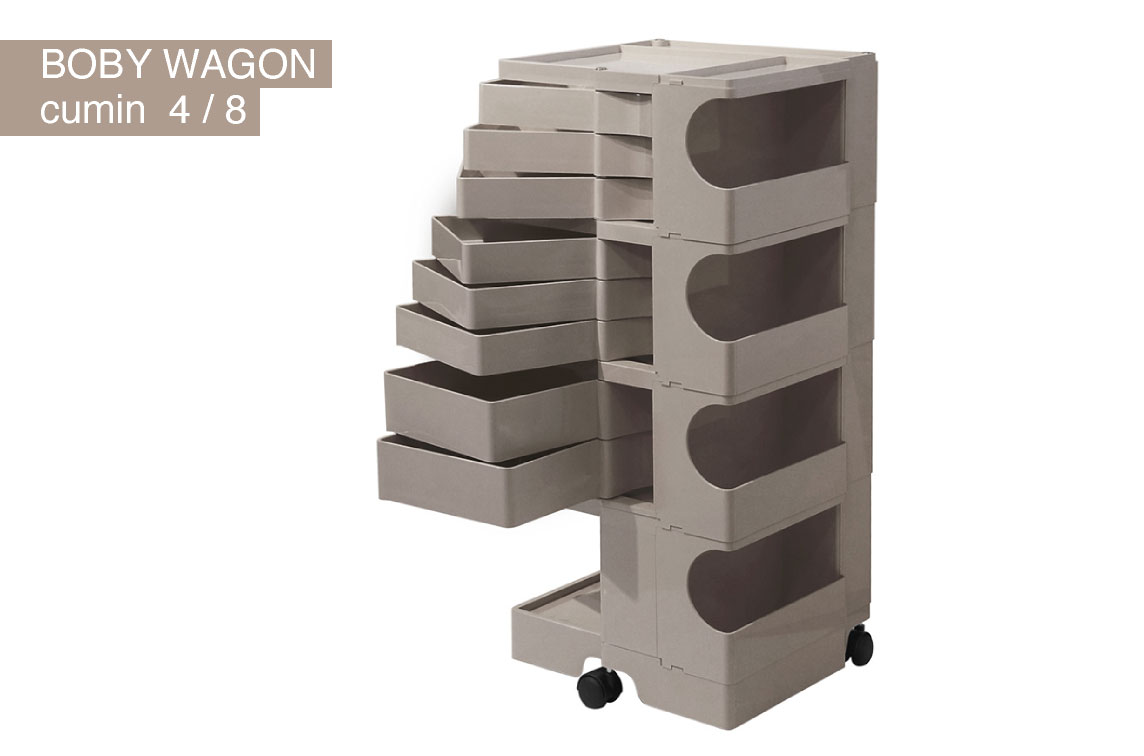 ボビーワゴン クミン 4段8トレイ