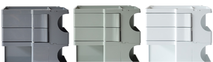 左からボビーワゴン トルネードグレー／ユーコングレー／ホワイト