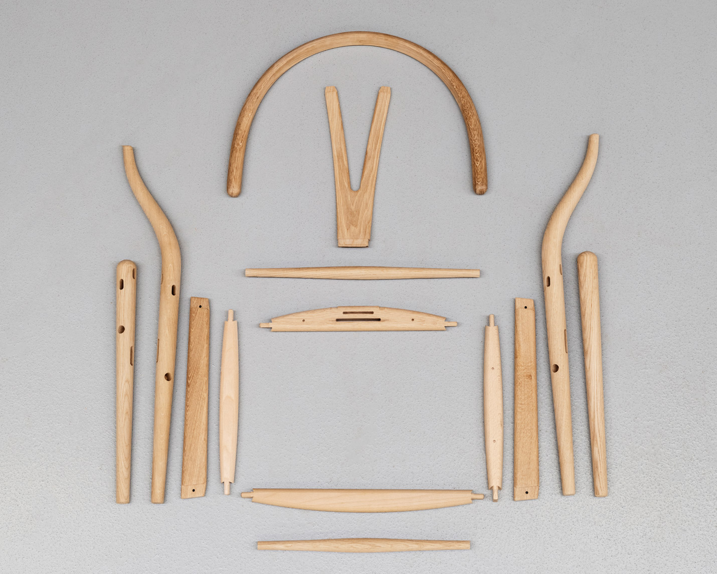 カール・ハンセン&サン(CARL HANSEN & SON)CH24 Yチェアの構造