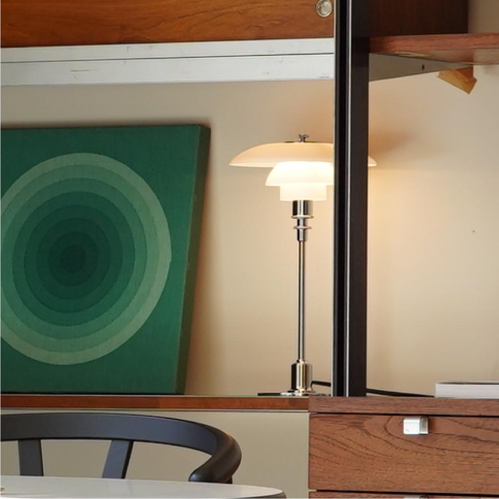 ルイスポールセン（Louis Poulsen） PH 2/1 テーブルランプ / シルヴァー・クローム