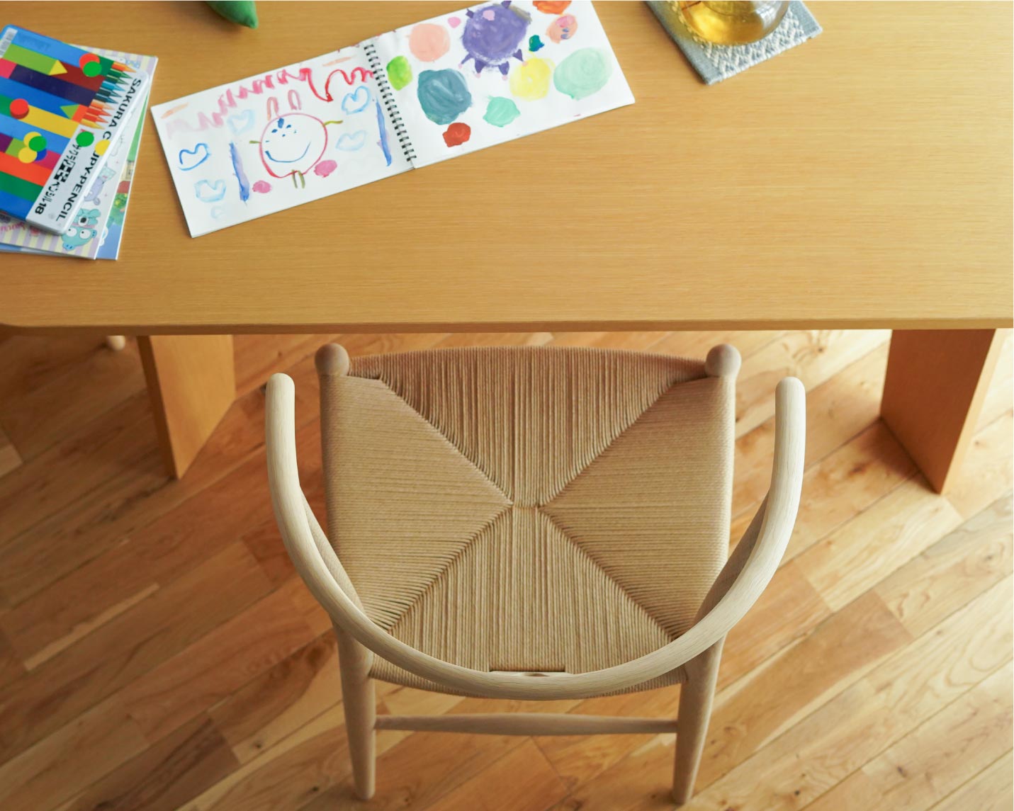 CARL HANSEN & SON （カール・ハンセン＆サン）上から見たCH24(Yチェア）