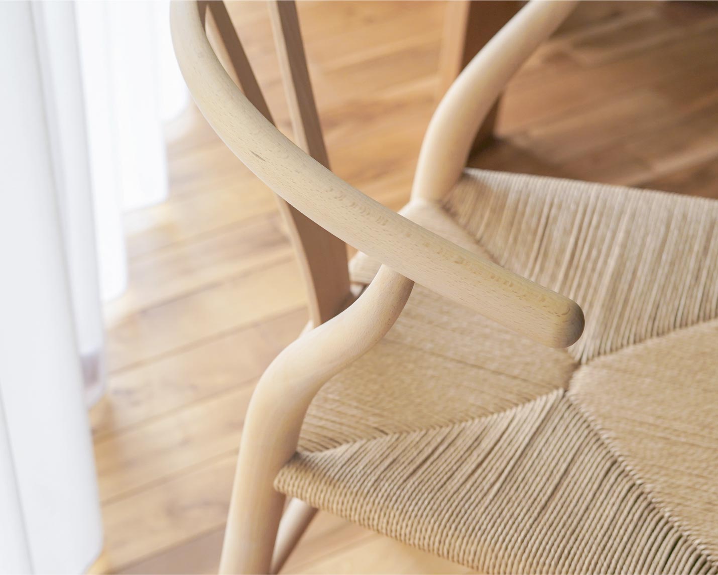 CH24(Yチェア）ビーチ ソープフィニッシュ