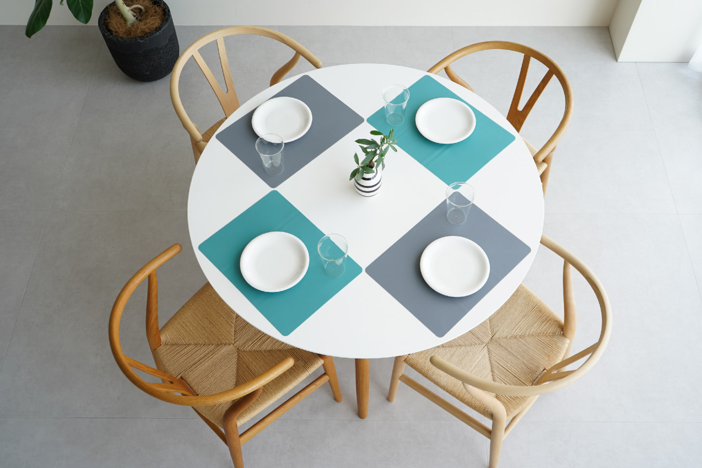 4人で使うとちょうど良いサイズ