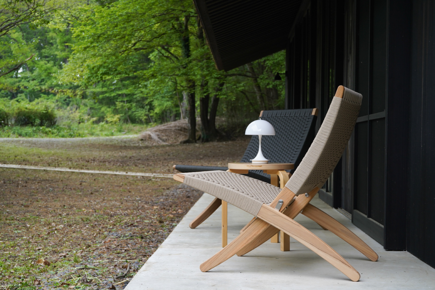 キューバチェア MG501 COTTON WEBBING ブラック ブラック塗装｜CUBA CHAIR キューバ