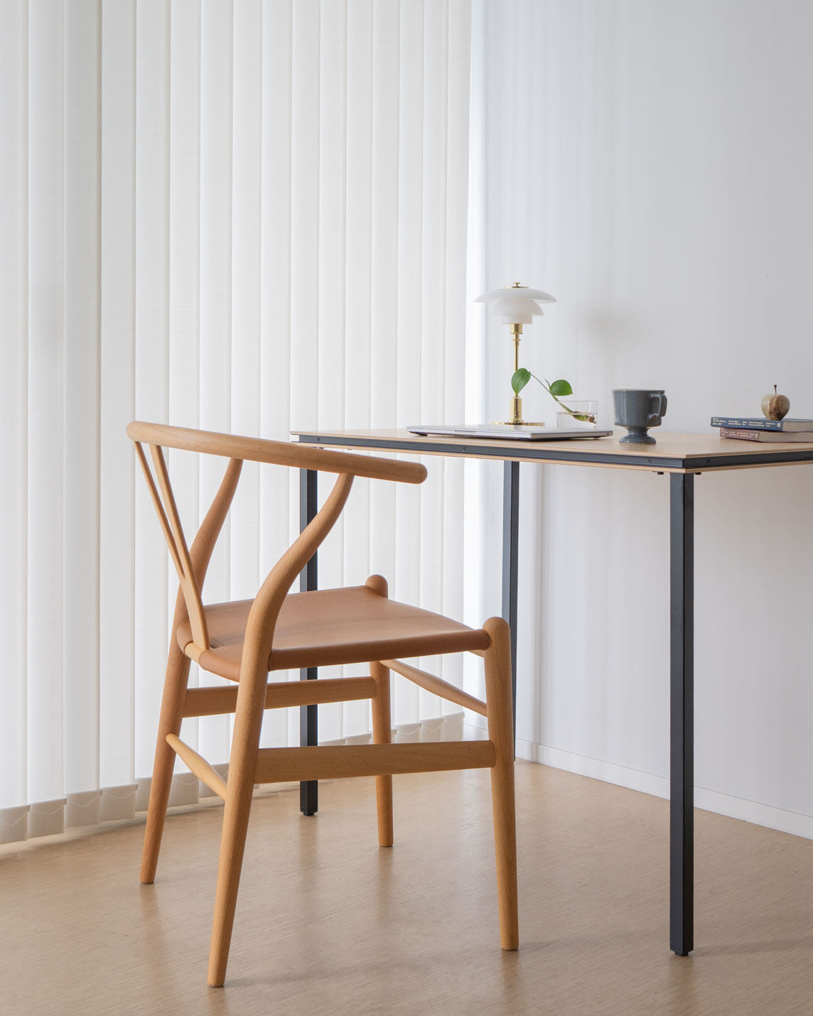 カール・ハンセン&サン(CARL HANSEN & SON) CH24P Yチェア(レザーシート:ゴールデンブラウン) ビーチ オイルフィニッシュ ハンス J. ウェグナー