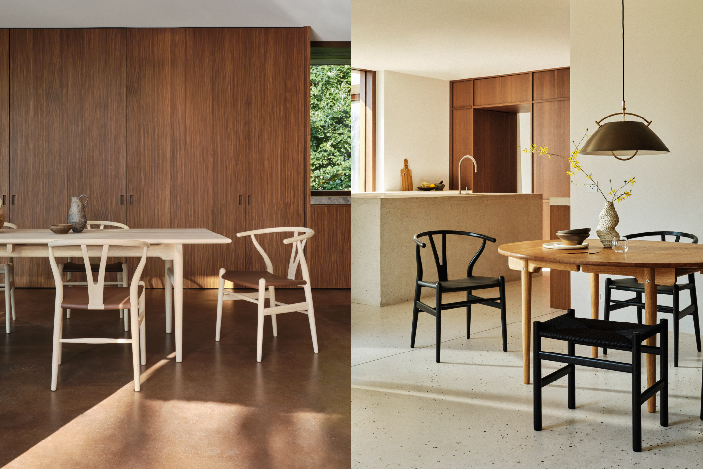 カール・ハンセン&サン(CARL HANSEN & SON)A REIMAGINED ICON-CH24P WISHBONE CHAIR Yチェアレザーシート