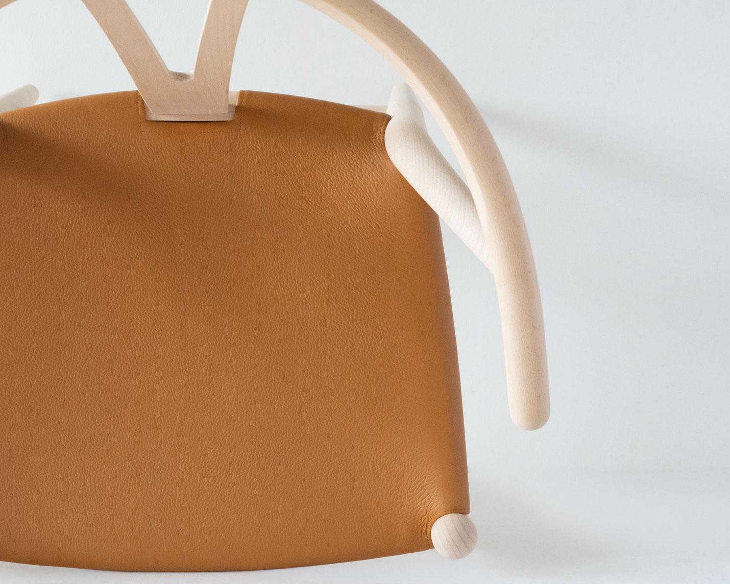 カール・ハンセン＆サン（CARL HANSEN & SON） CH24P Yチェア（レザーシート：ゴールデンブラウン） ビーチ ソープフィニッシュ