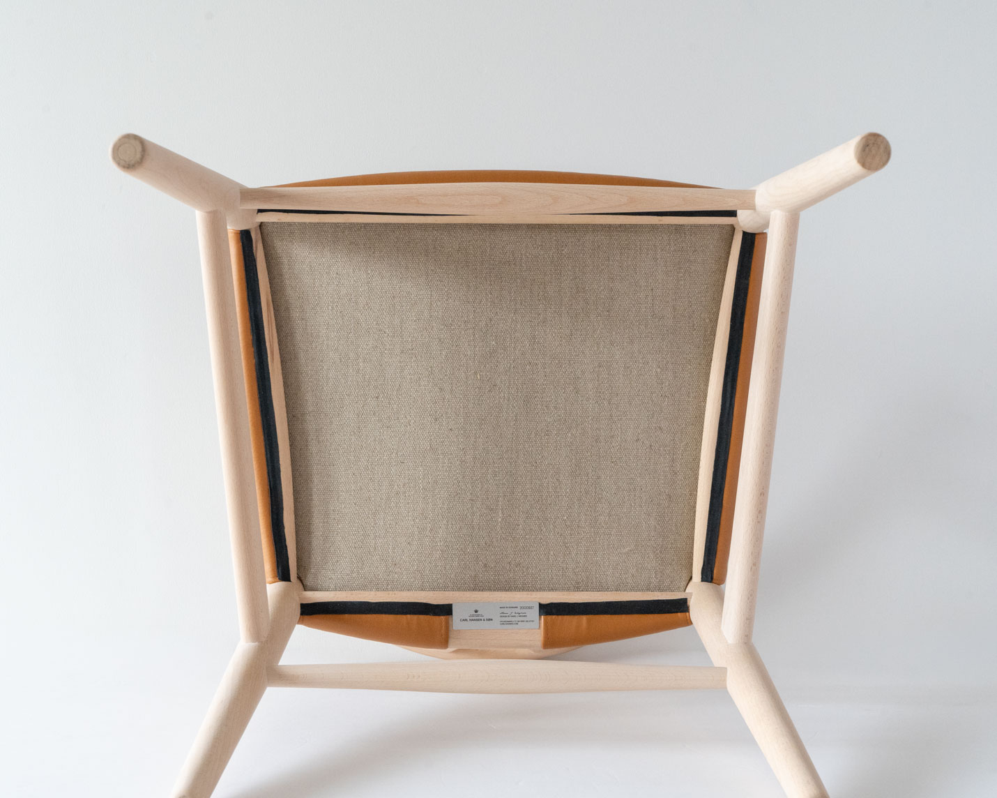 カール・ハンセン＆サン（CARL HANSEN & SON） CH24P Yチェア（レザーシート：ゴールデンブラウン） ビーチ ソープフィニッシュ