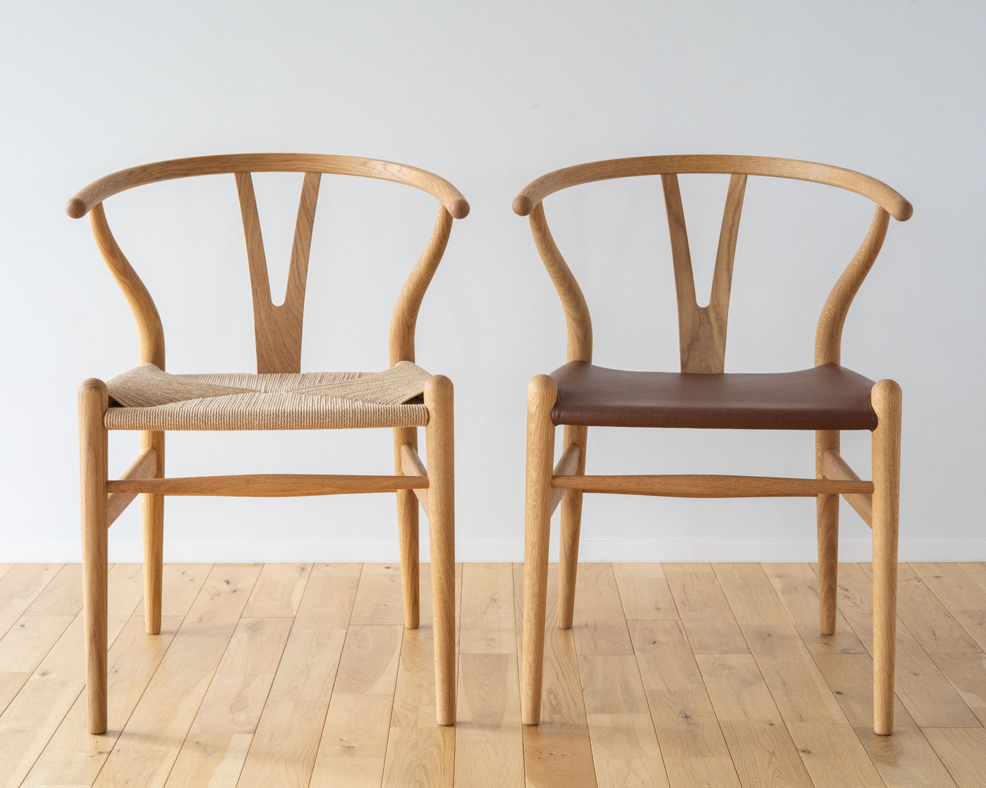 カール・ハンセン＆サン（CARL HANSEN & SON） CH24P Yチェア（レザーシート：ブラウン） オーク オイルフィニッシュ