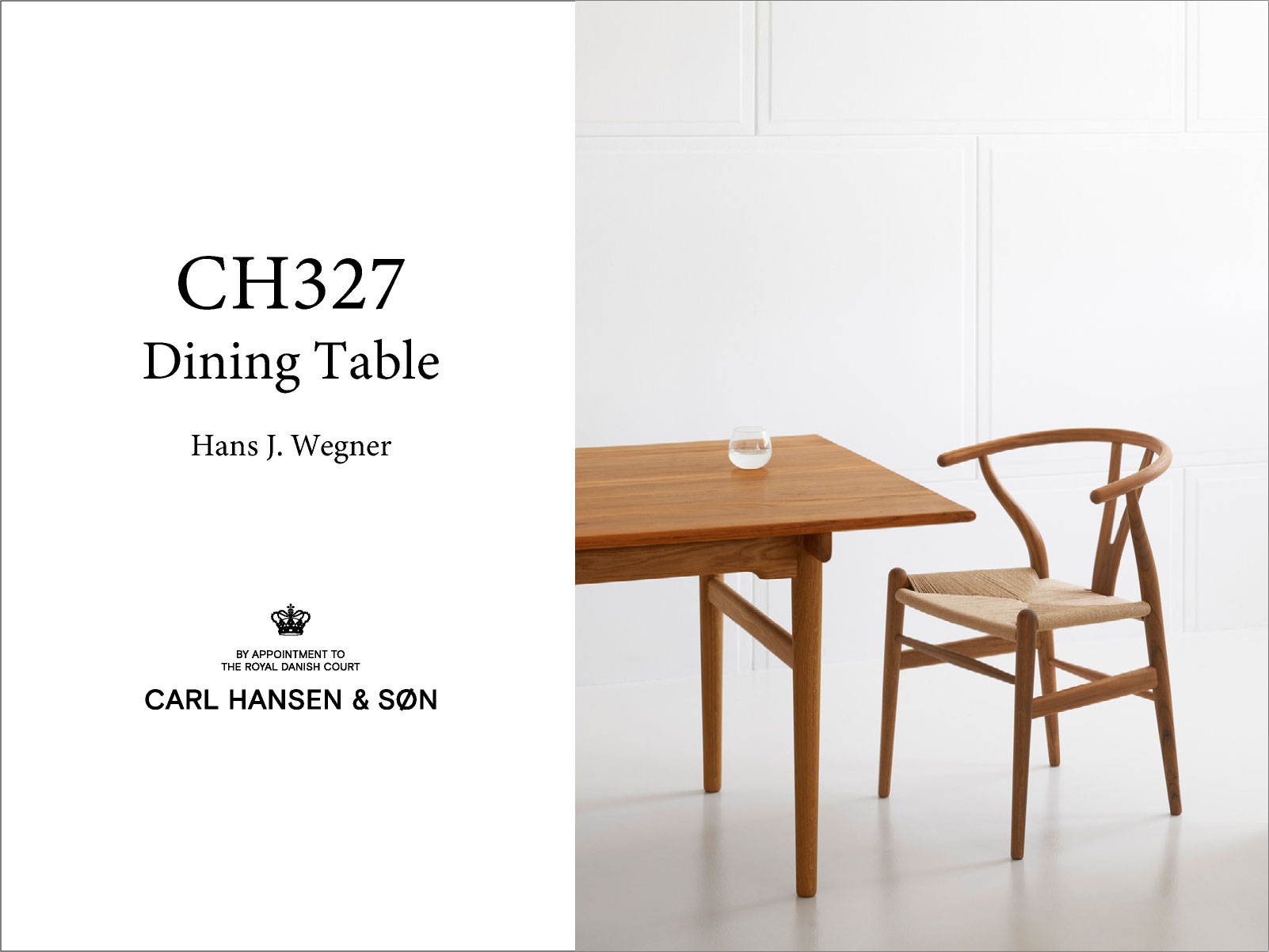 CH327 ダイニングテーブル 190x95 チーク オイルフィニッシュ CARL HANSEN & SON (カールハンセン)