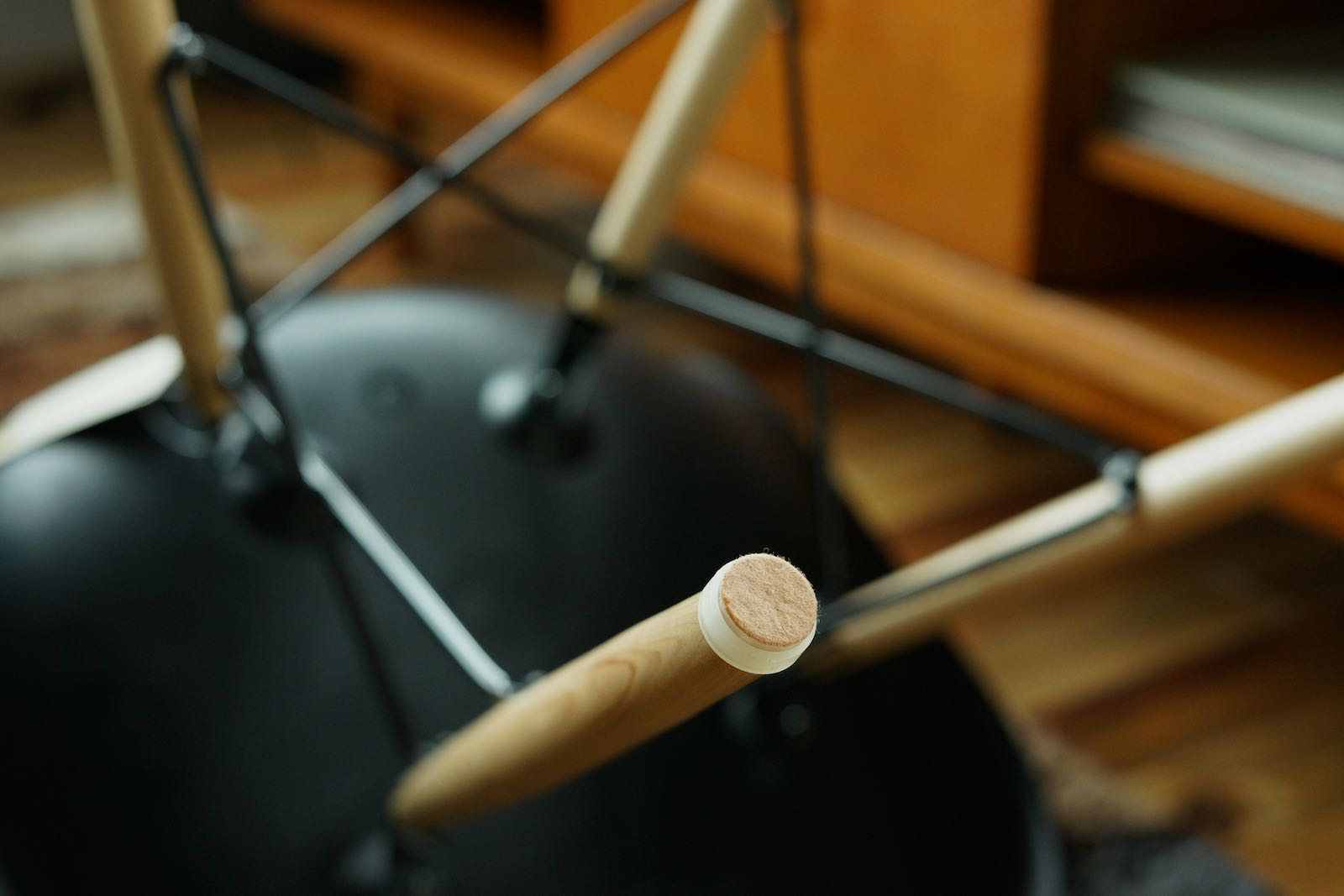 装着後のフェルト面