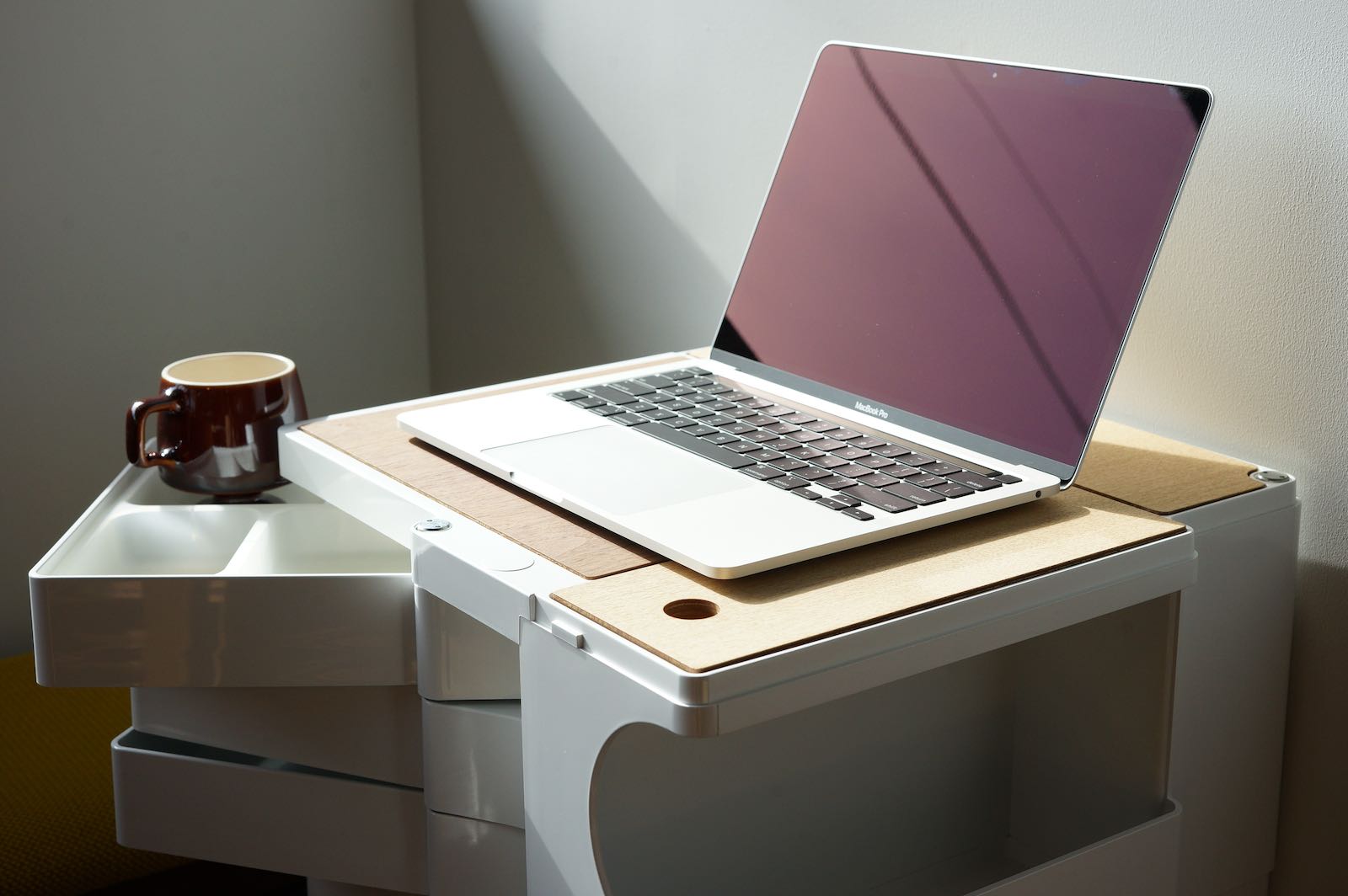 フラットになるとPCが置ける