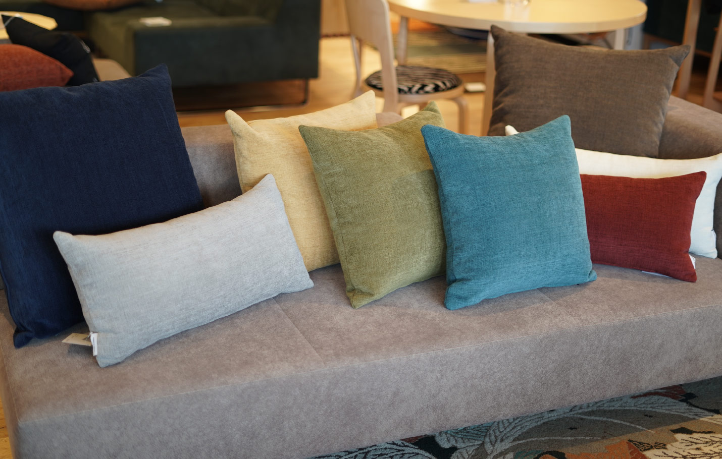 フランネルソファ 現金購入特典のクッション