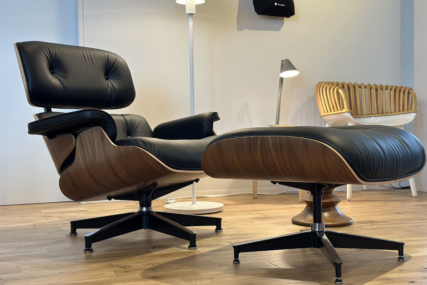 ハーマンミラー イームズ ラウンジチェア＆オットマン