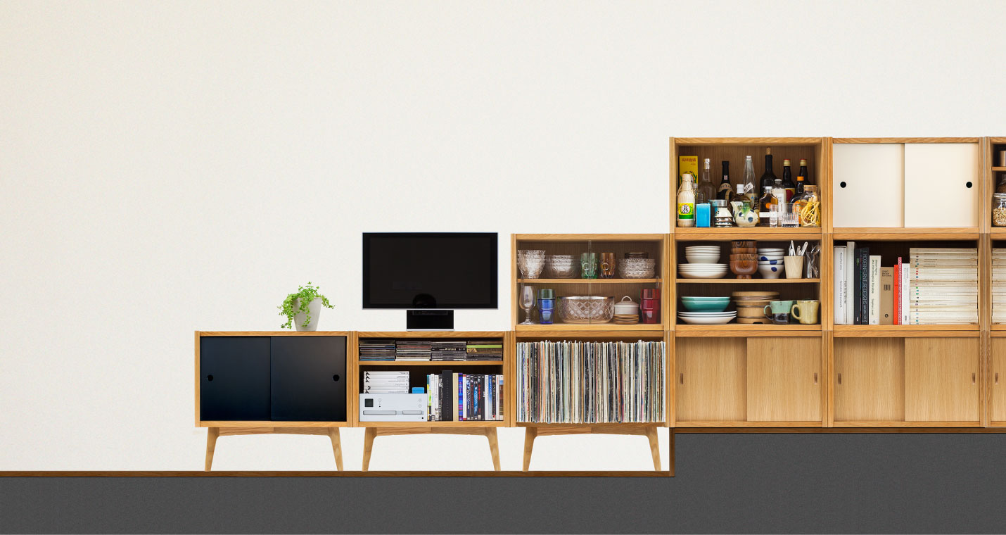 マルニ60+ コンビネーションは拡張性の高いユニット収納