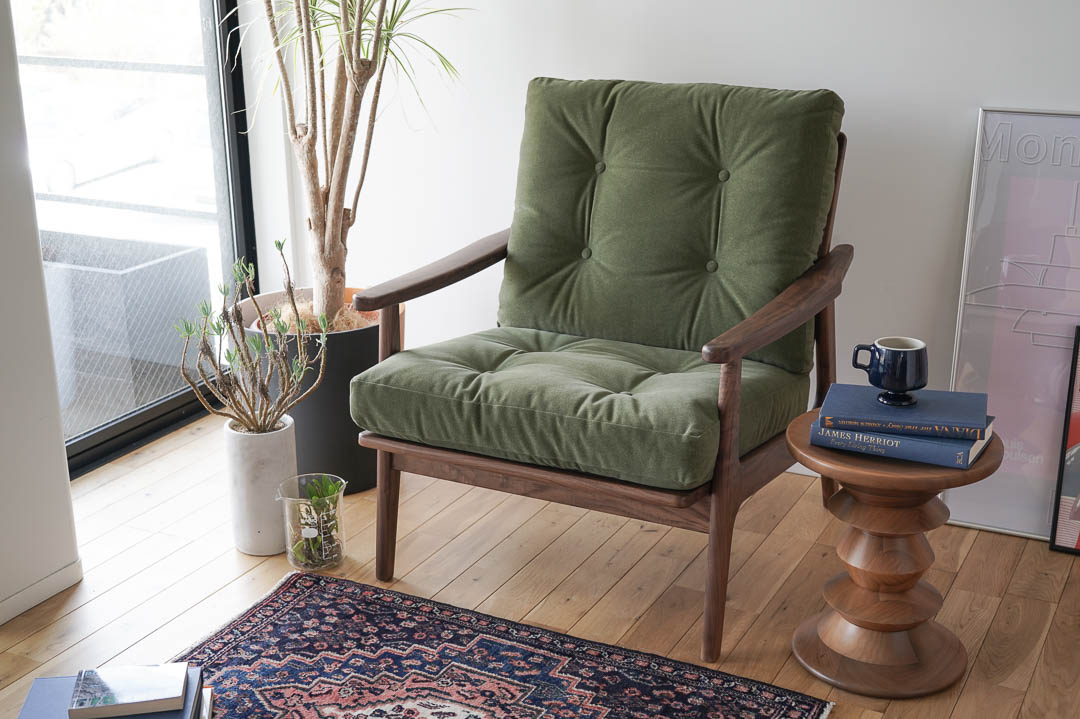 マルニ60 オークのウォルナットフレームチェア 