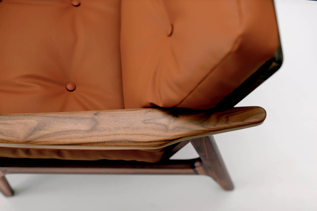 マルニ60 オークのウォルナットフレームチェア 