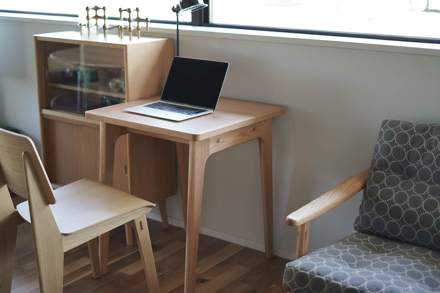 マルニ60+ オークフレームスクエアテーブル60