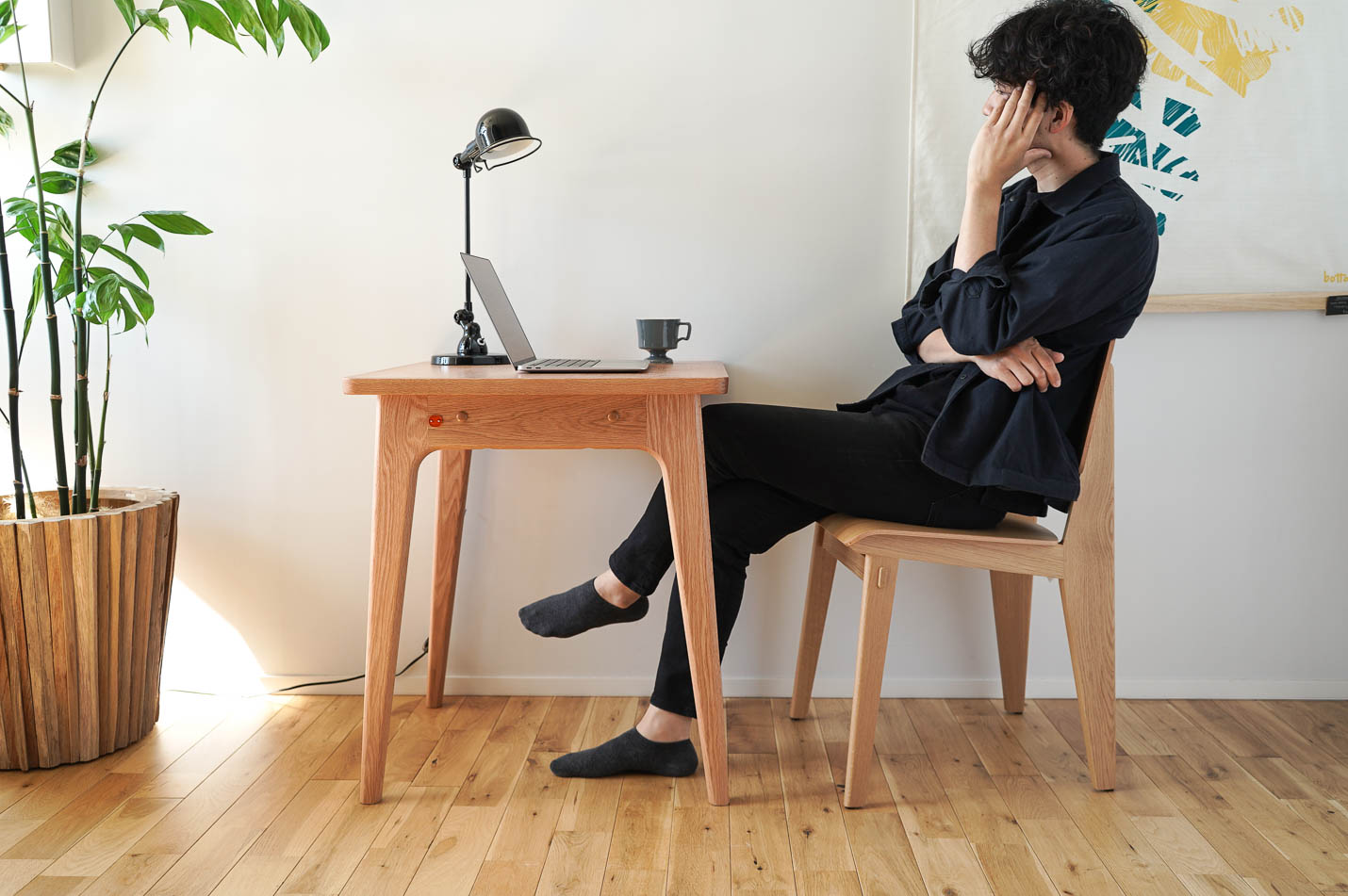 マルニ60+ オークフレームスクエアテーブル60