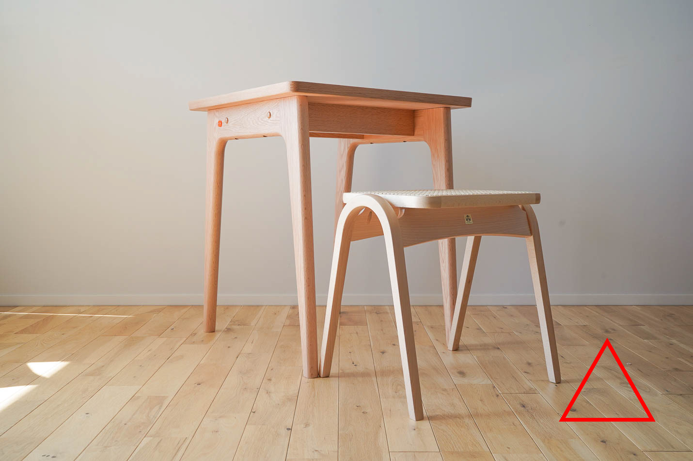 マルニ60+ オークフレームスクエアテーブル60