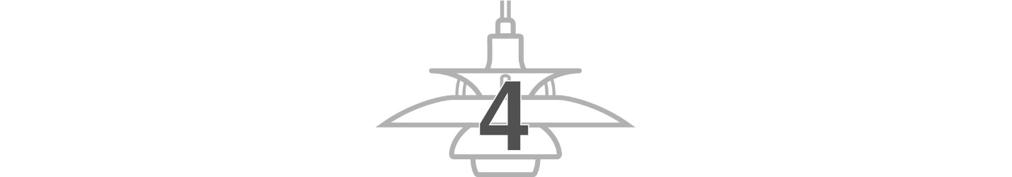 ルイスポールセン（Louis Poulsen）ペンダントライトPH5とPH5ミニの明るさ比較