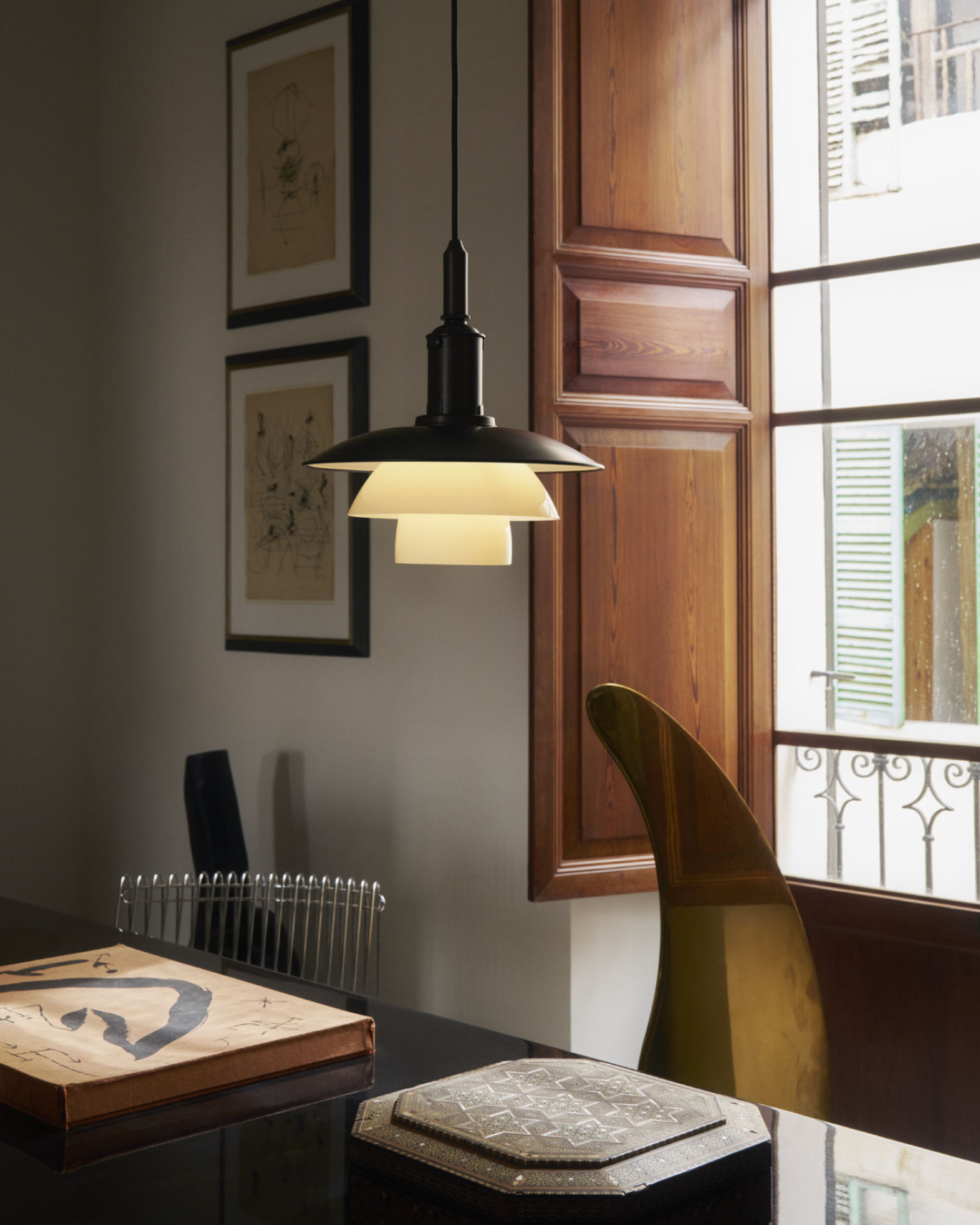 ルイスポールセン（Louis Poulsen） PH 3/3 エイジド・ブラス オパール ペンダント