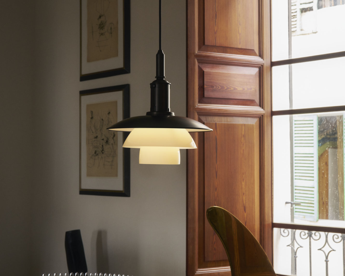 ルイスポールセン（Louis Poulsen） PH 3/3 エイジド・ブラス オパール ペンダント