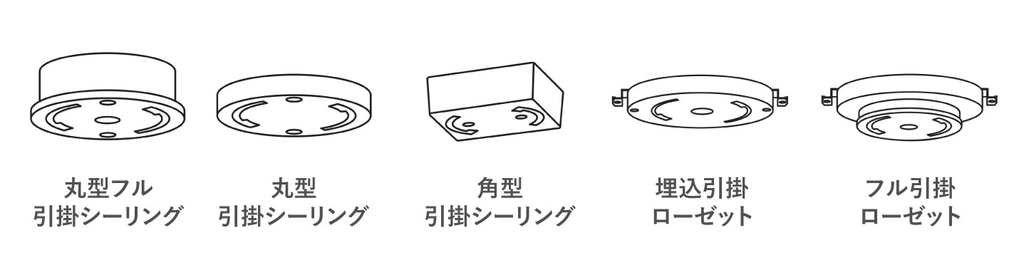ルイスポールセン商品の全長（引掛シーリング）