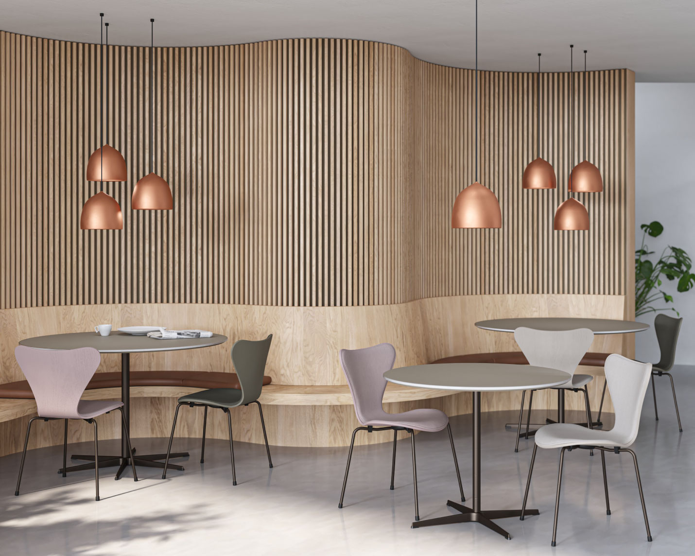 フリッツ・ハンセン（FRITZ HANSEN）スーパー円テーブルスターベース